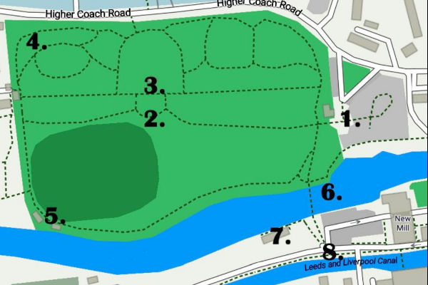 Part of map of children's discovery trail